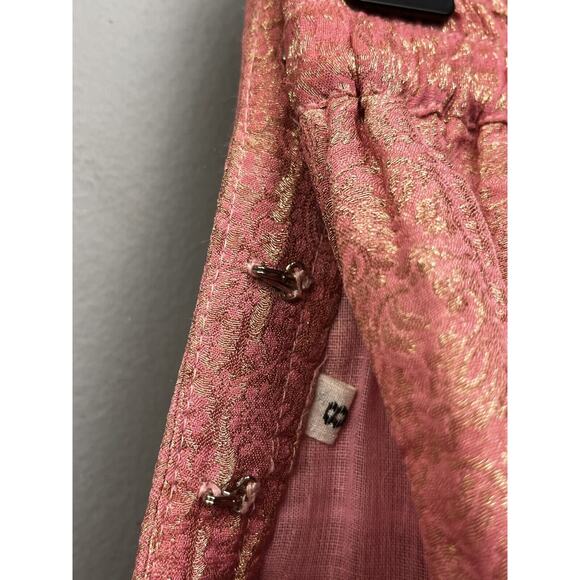 Y2K Fairycore Skirt Womens 4 Maxi Beaded Flounce Vintage Whimsical Feminine - Picture 8 of 10